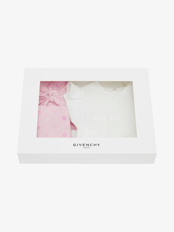 Givenchy T-shirt leggings and beanie in cotton gift set Limitado a 3 días