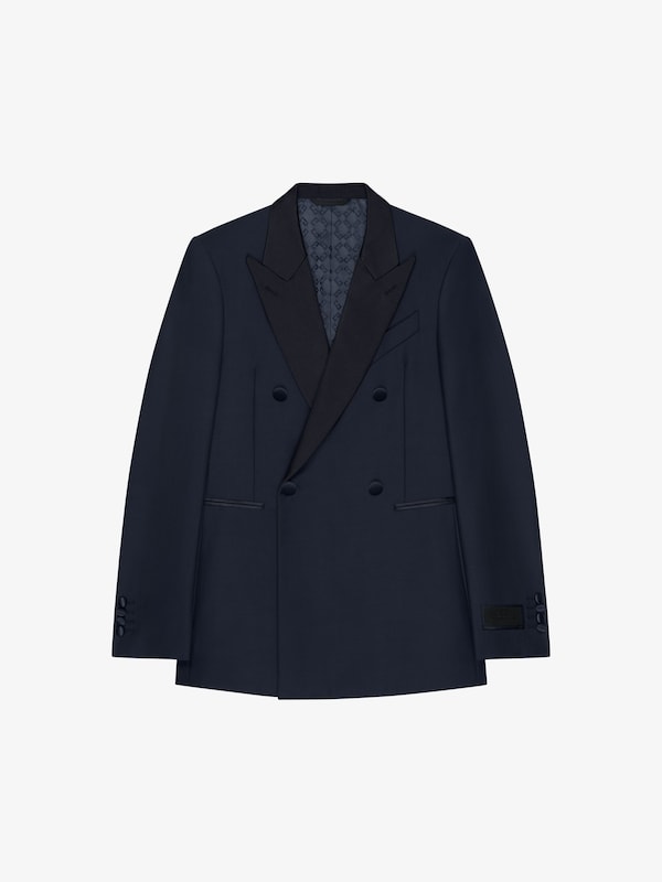 Givenchy Slim fit suit-jacket in wool with satin collar Libre de impuestos
