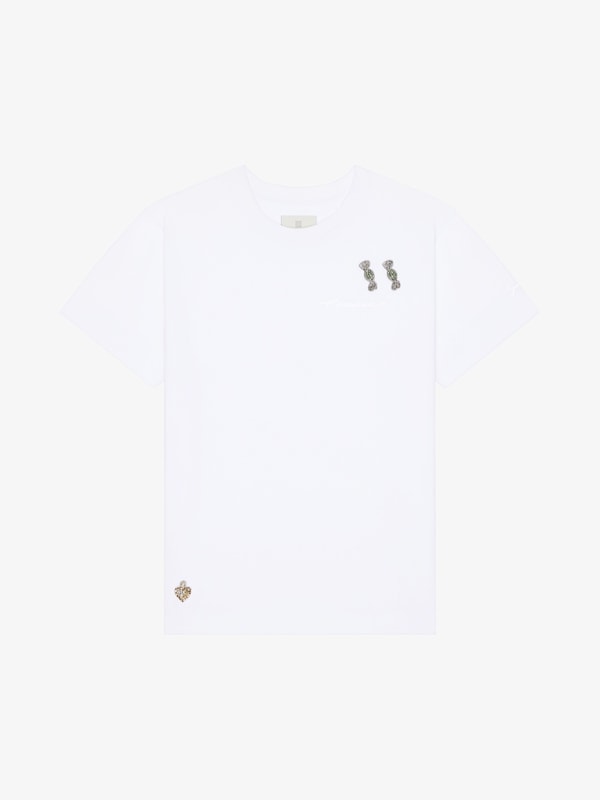 Givenchy T-shirt in cotton with patches Descuento por venta flash