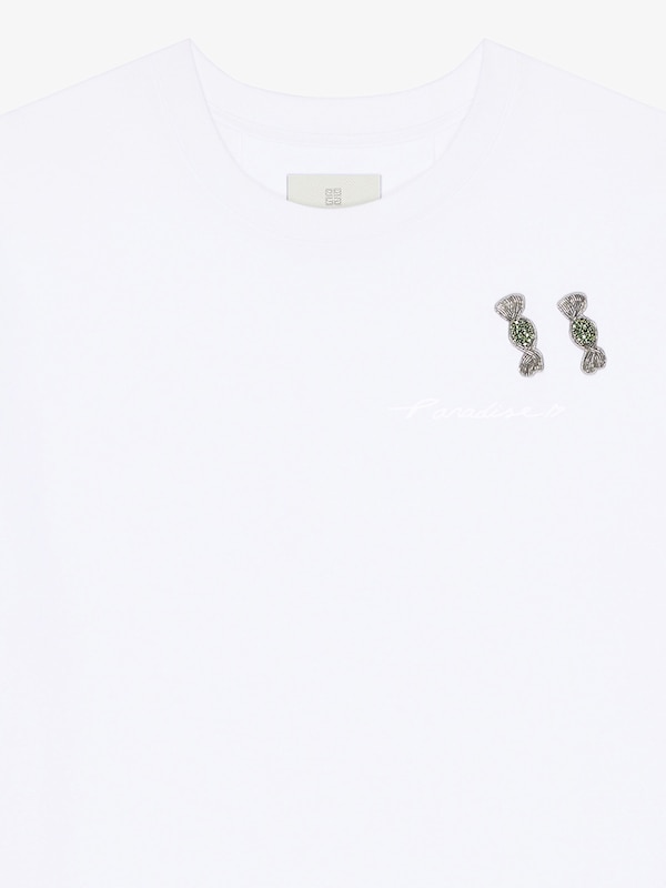 Givenchy T-shirt in cotton with patches Descuento por venta flash