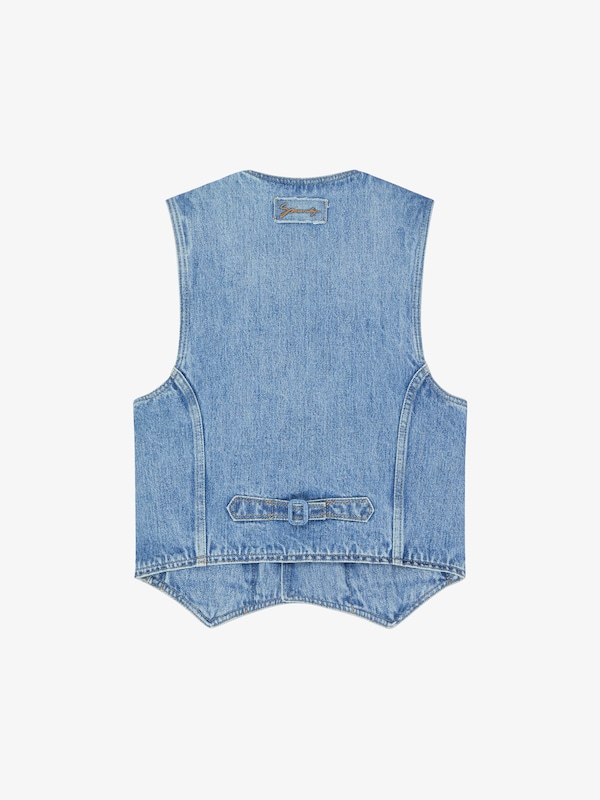 Givenchy Waistcoat in denim with 4G jewel buttons Grandes ahorros