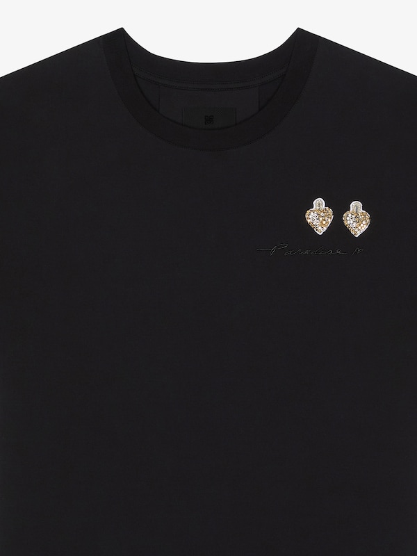 Givenchy T-shirt in cotton with patches Gran oferta
