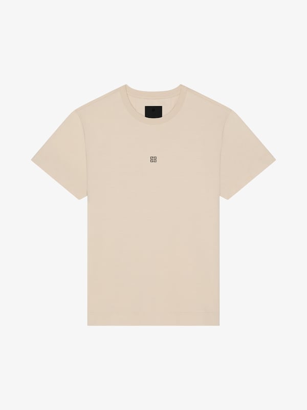Givenchy Slim fit t-shirt in cotton with 4G embroidery Los más vendidos