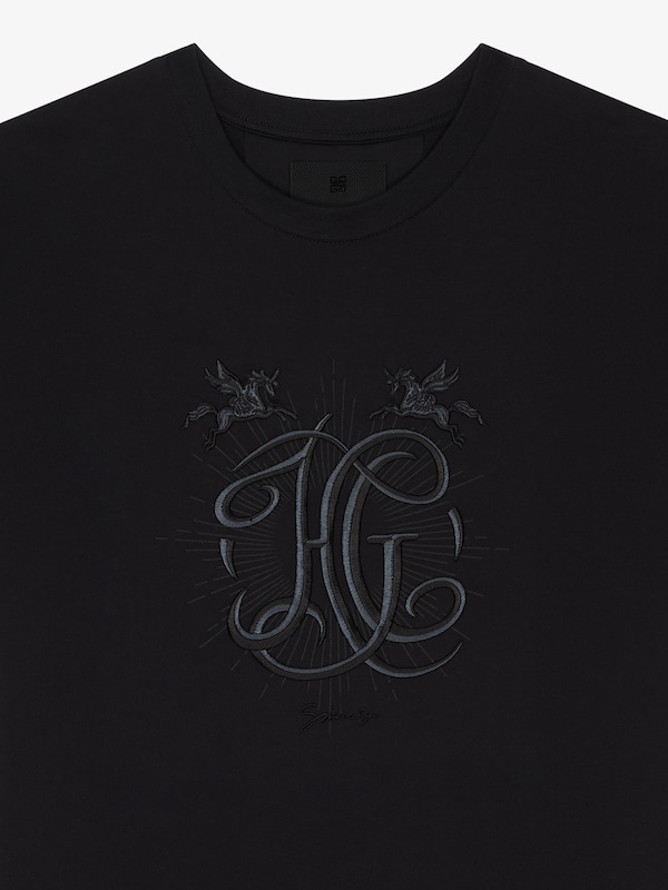 Givenchy T-shirt in cotton with HG embroidery Rebajas top