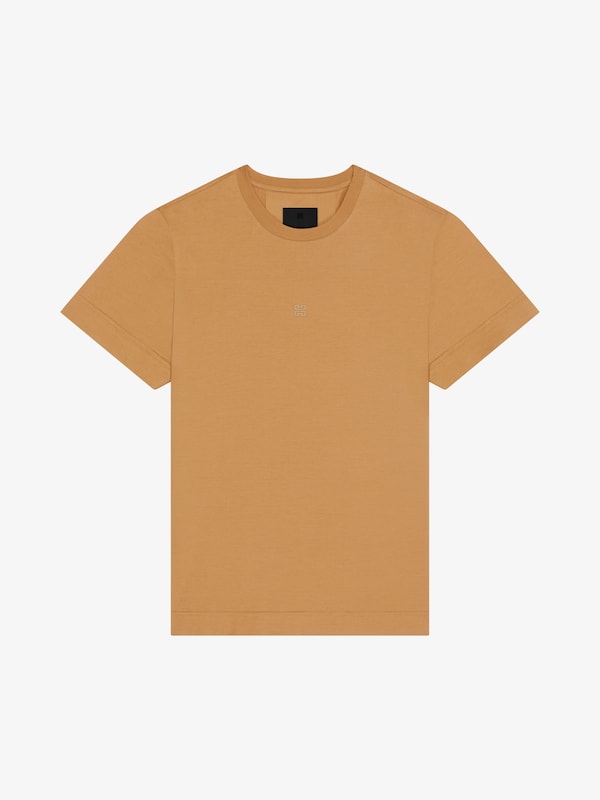 Givenchy Slim fit t-shirt in cotton with 4G embroidery Últimos 3 días