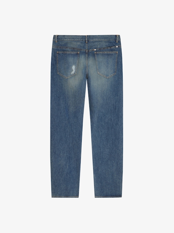 Givenchy Straight fit jeans in vintage destroyed denim Promoción por tiempo limitado
