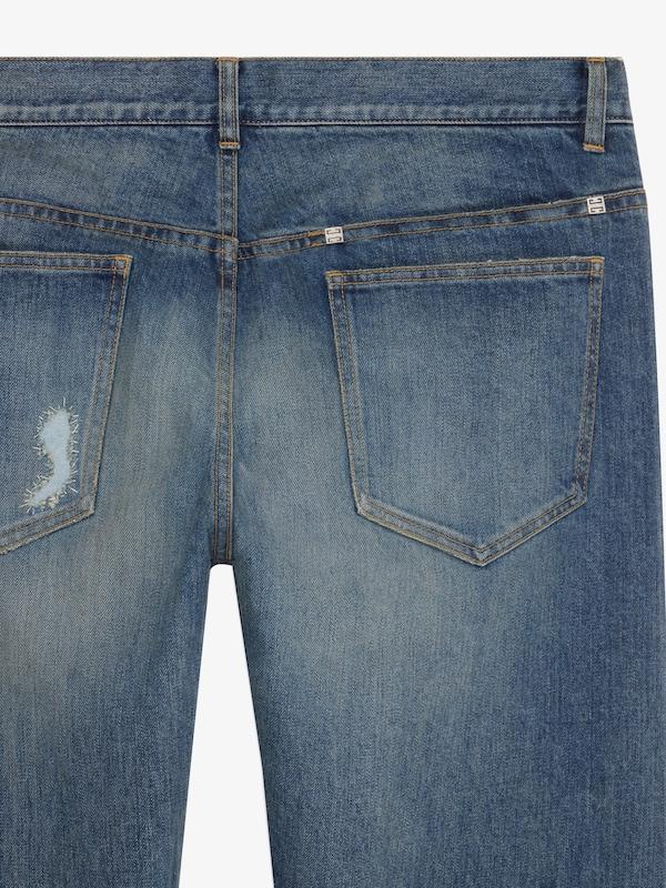 Givenchy Straight fit jeans in vintage destroyed denim Promoción por tiempo limitado