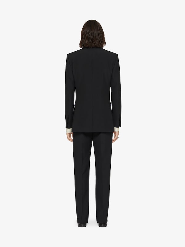 Givenchy Slim fit tailored pants in wool with 2G clip Promoción trimestral