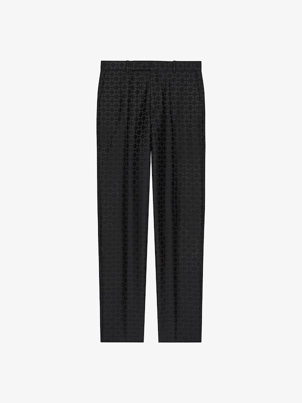 Givenchy Slim fit tailored pants in monogram 72 jacquard Grandes descuentos