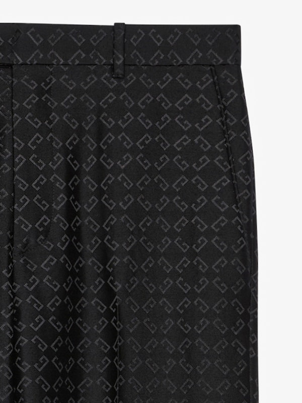 Givenchy Slim fit tailored pants in monogram 72 jacquard Grandes descuentos