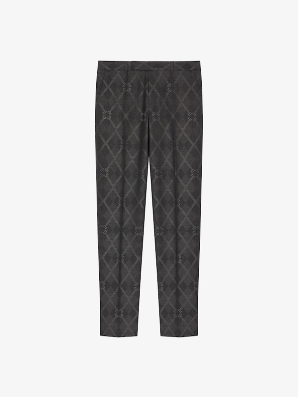 Givenchy Slim fit tailored pants in monogram 72 jacquard Liquidación