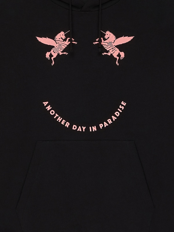 Givenchy Hoodie in fleece with unicorns embroidery En oferta