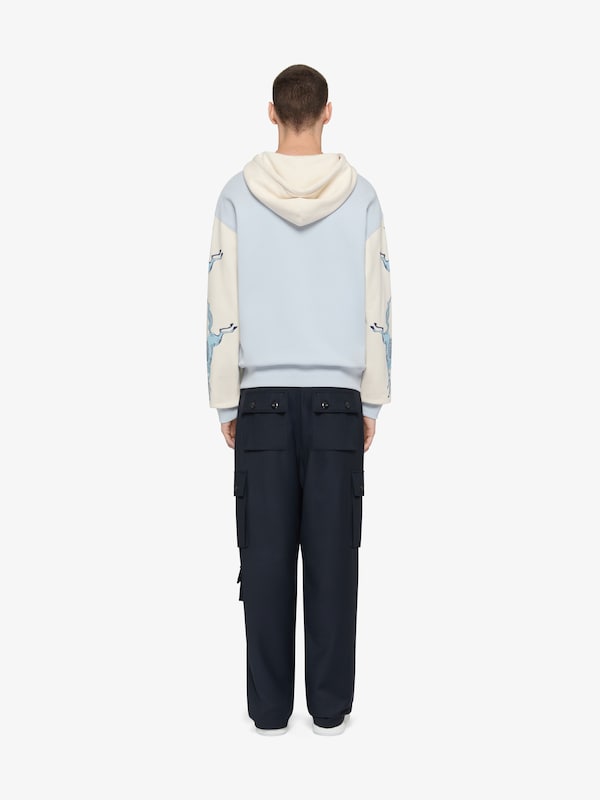 Givenchy Zipped hoodie in fleece with patches and unicorns Descuentos del mes