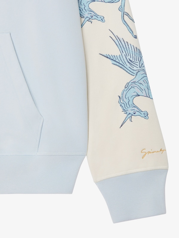 Givenchy Zipped hoodie in fleece with patches and unicorns Descuentos del mes