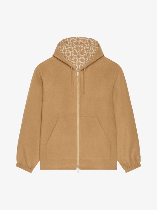 Givenchy Reversible zipped hoodie in monogram 72 jacquard Descuento por venta flash