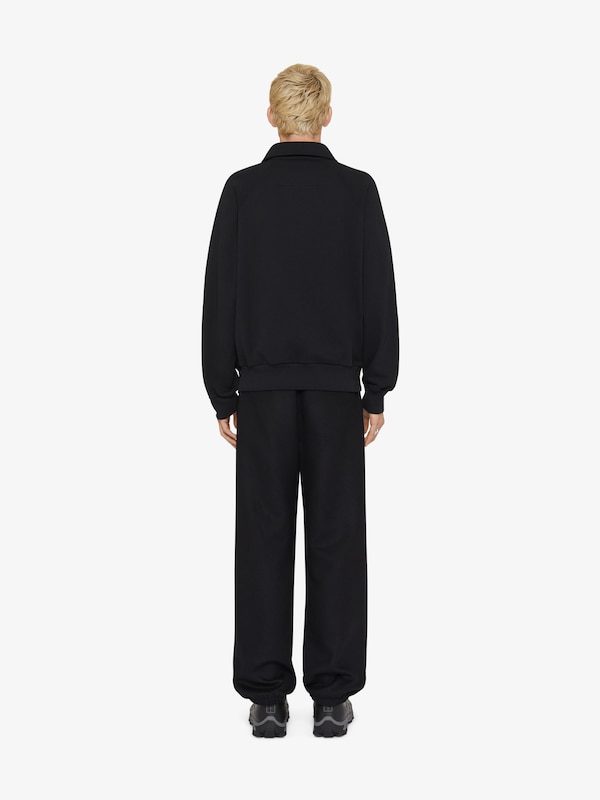 Givenchy Polo sweatshirt in fleece with GIVENCHY medallion Ofertas especiales