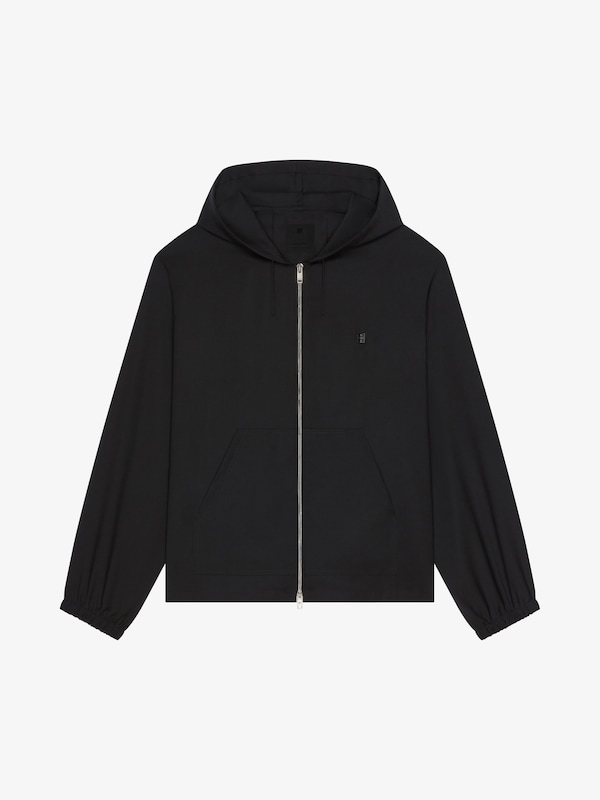 Givenchy Zipped hoodie in wool with 4G detail 2025