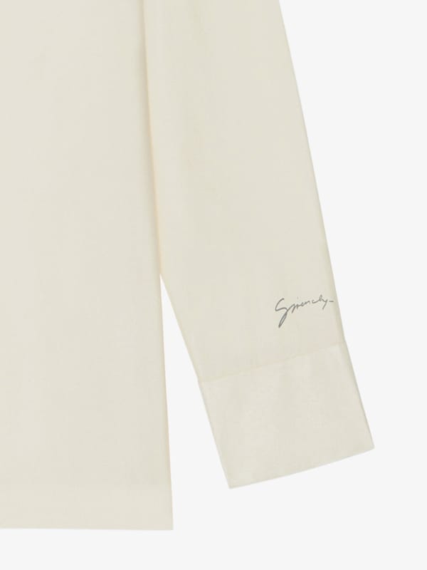 Givenchy Shirt in silk with hair print lavalliere Gran oferta