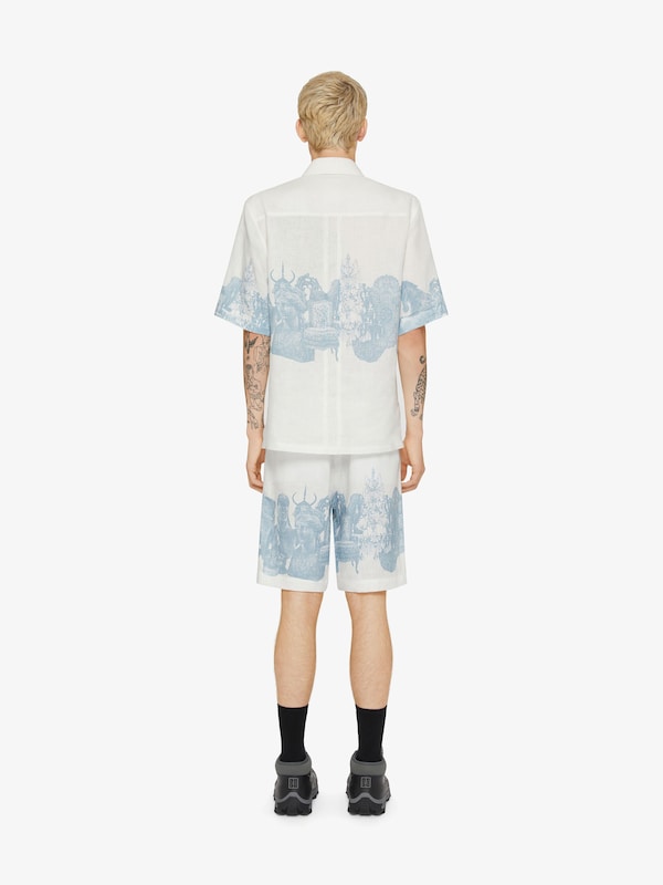 Givenchy Shirt in linen with Hubert objects print Ventas relámpago
