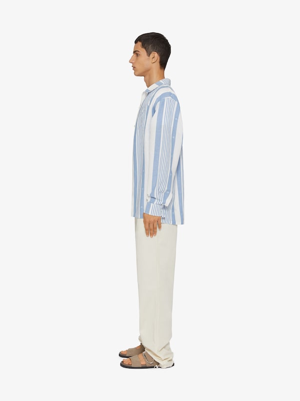 Givenchy Shirt in linen with 4G stripes Liquidación