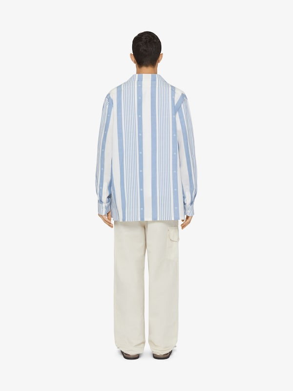 Givenchy Shirt in linen with 4G stripes Liquidación