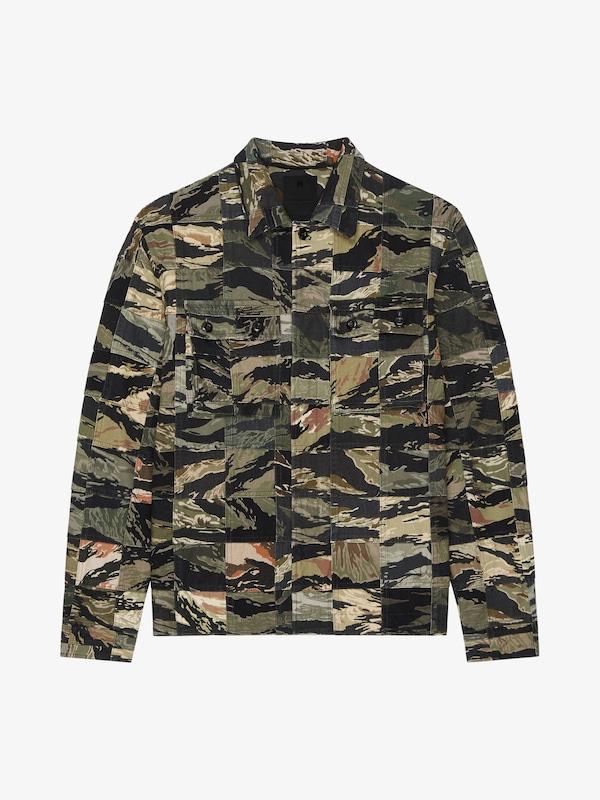 Givenchy Patchwork shirt in cotton with camo print ÚLTIMAS EDICIONES