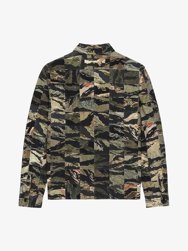 Givenchy Patchwork shirt in cotton with camo print ÚLTIMAS EDICIONES