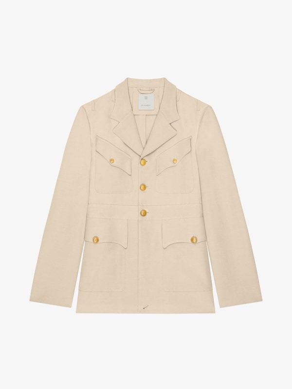 Givenchy Military jacket in silk and cotton Precio de fábrica