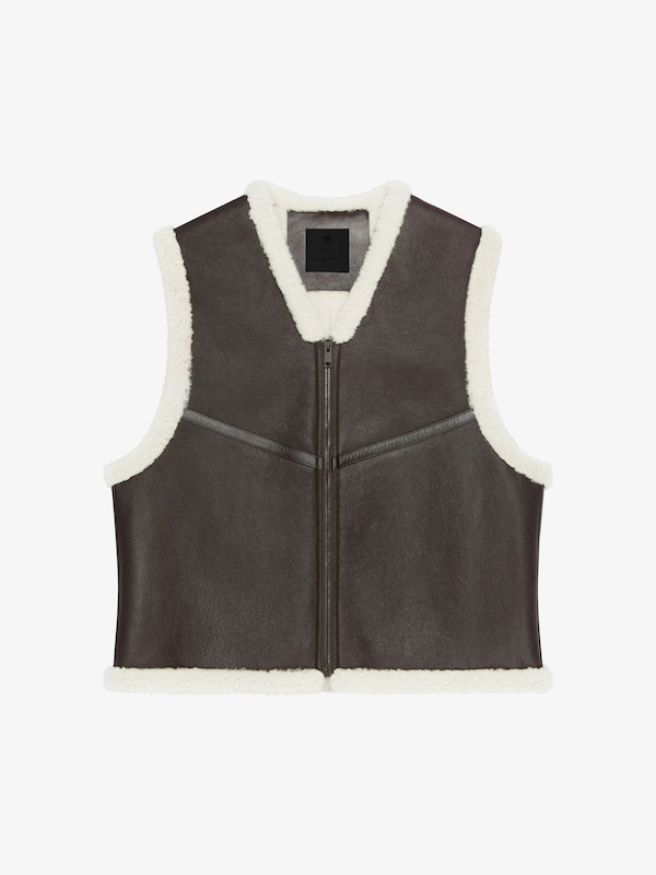 Givenchy Waistcoat in shearling Promoción trimestral