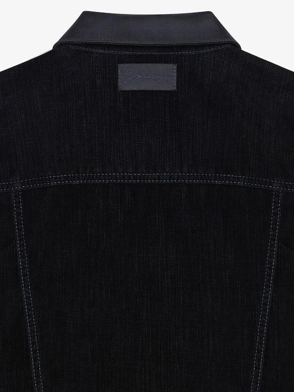 Givenchy Jacket in velvet flocked denim with satin collar Envío internacional gratuito