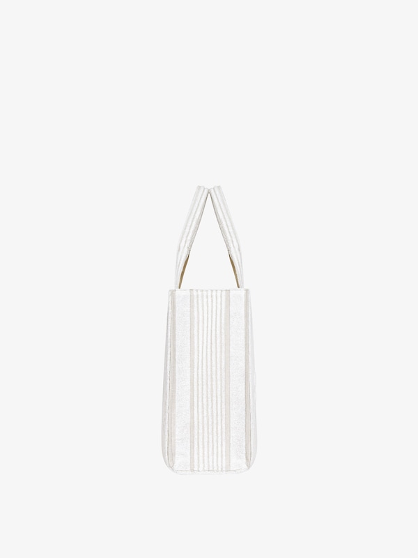 Givenchy GIVENCHY tote bag in cotton towelling with stripes Rebajas de fábrica