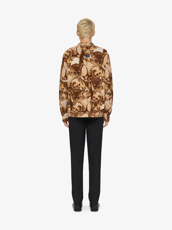 Givenchy Sweater in cat jacquard with crystals details Promoción trimestral