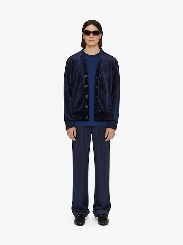 Givenchy Cardigan in monogram 72 velvet Tienda de fábrica