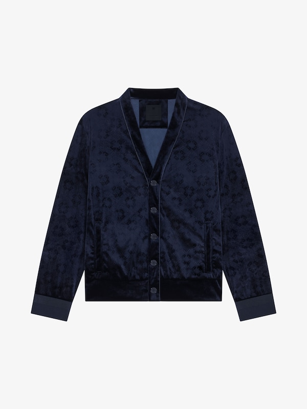 Givenchy Cardigan in monogram 72 velvet Tienda de fábrica