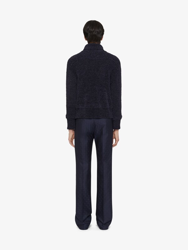 Givenchy Turtleneck sweater in chenille with 4G detail En oferta