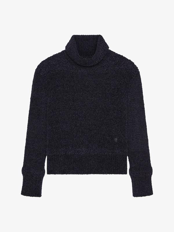 Givenchy Turtleneck sweater in chenille with 4G detail En oferta