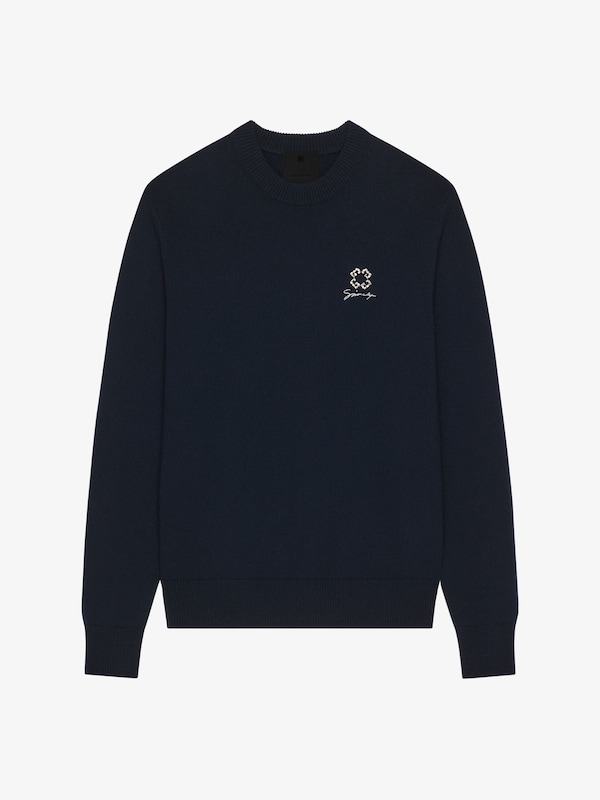 Givenchy Sweater in wool cashmere and crystals with 4G detail Ofertas de temporada