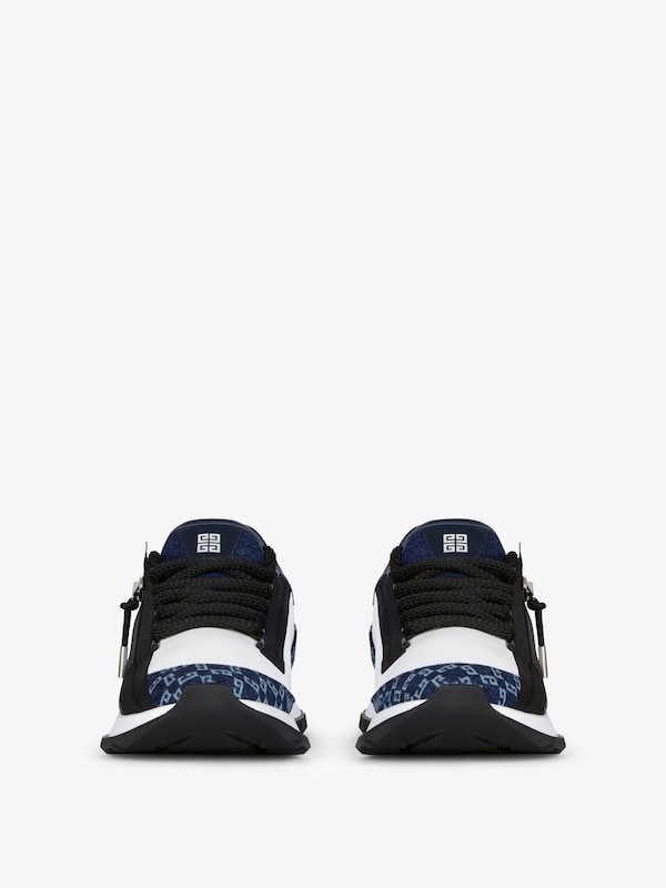 Givenchy Spectre sneakers in leather & monogram 72 denim Outlet online