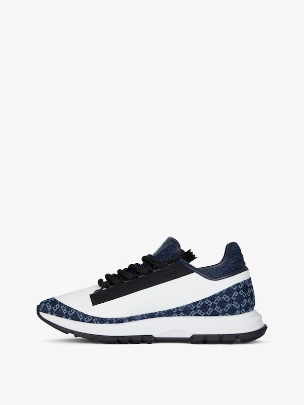 Givenchy Spectre sneakers in leather & monogram 72 denim Outlet online