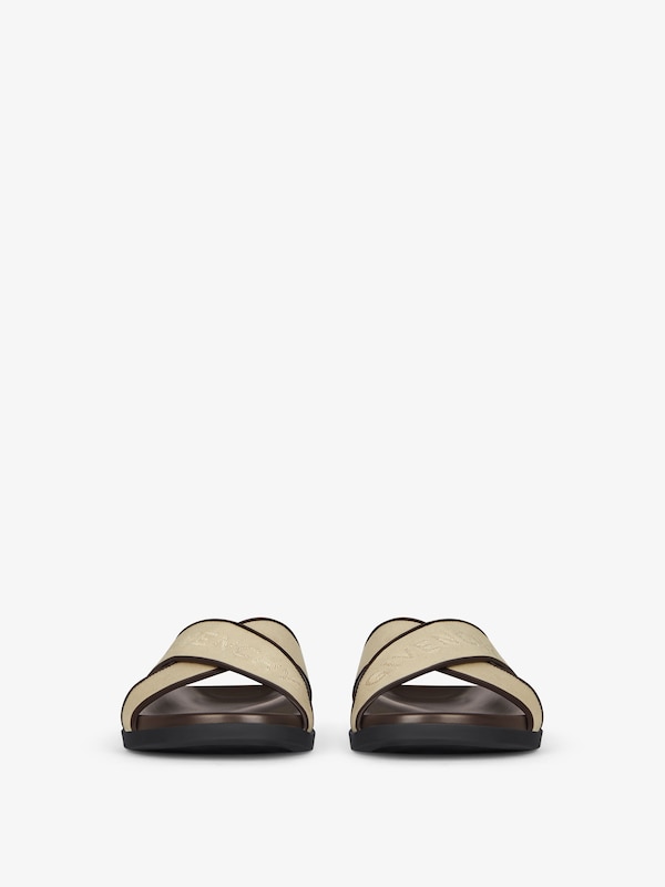 Givenchy G Plage flat mules in canvas Oferta especial de fábrica