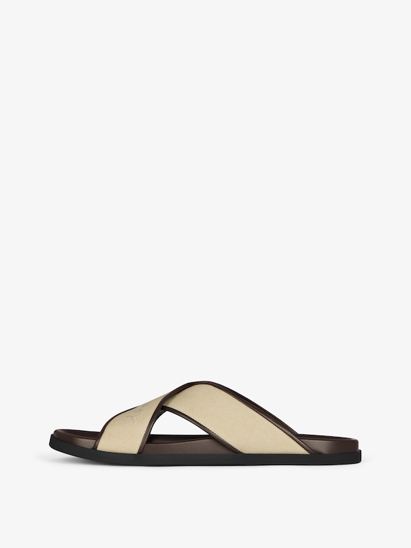 Givenchy G Plage flat mules in canvas Oferta especial de fábrica
