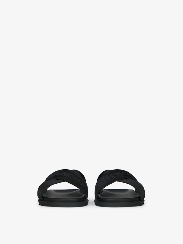 Givenchy G Plage flat mules with crossed straps in webbing Solo queda un día