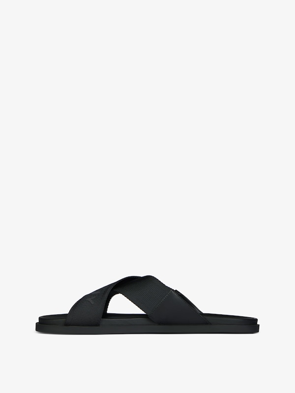 Givenchy G Plage flat mules with crossed straps in webbing Solo queda un día