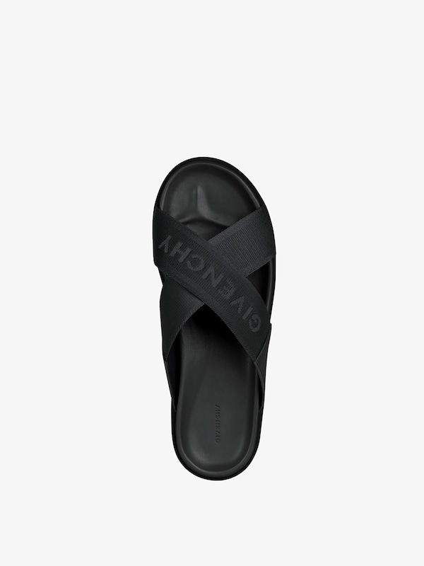 Givenchy G Plage flat mules with crossed straps in webbing Solo queda un día