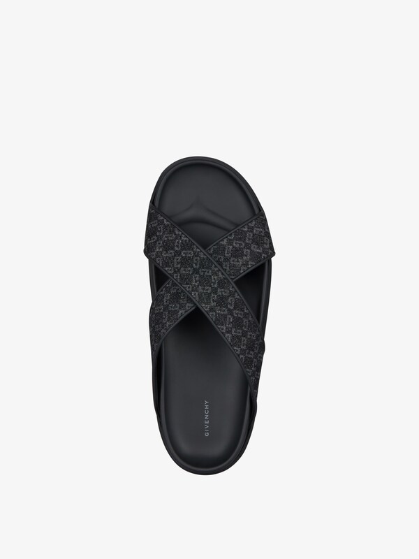 Givenchy G Plage flat mules in monogram 72 denim Superdescuento