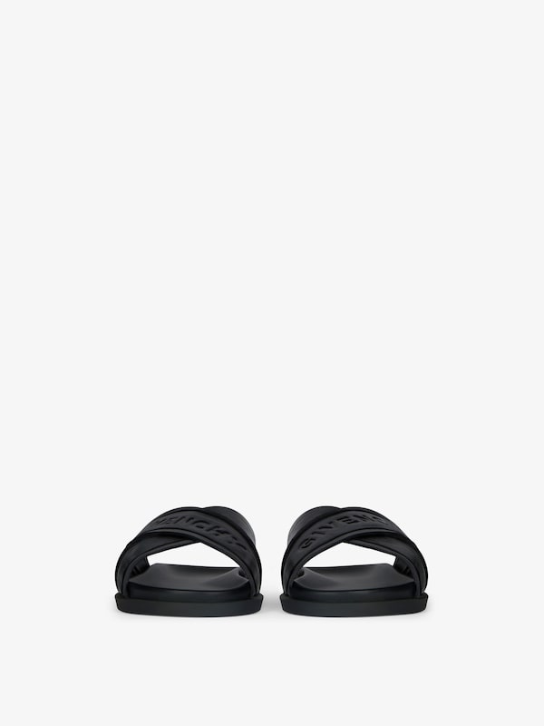 Givenchy G Plage flat mules with crossed straps in leather Grandes descuentos