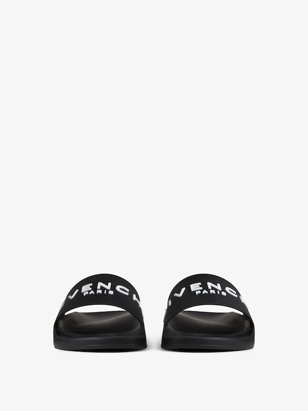 Givenchy Slide flat sandals in rubber Liquidación