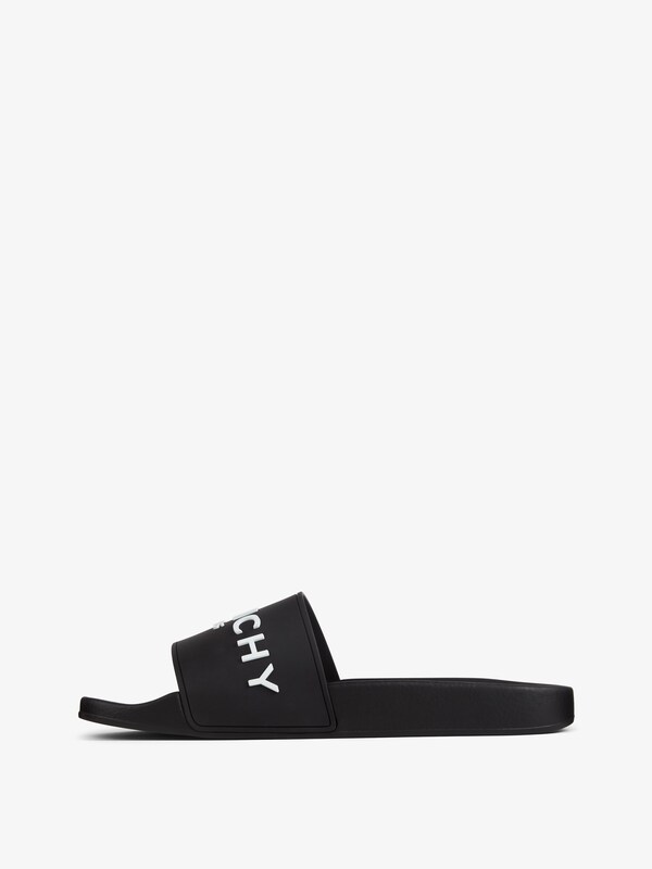 Givenchy Slide flat sandals in rubber Liquidación