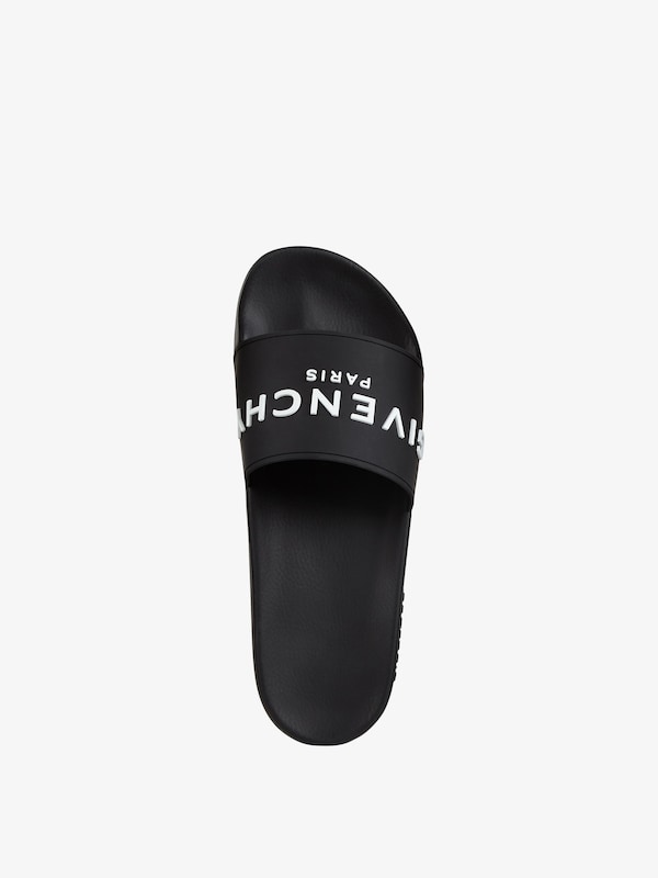 Givenchy Slide flat sandals in rubber Liquidación
