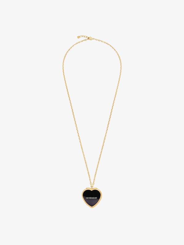 Givenchy Heart mirror necklace in metal and enamel Outlet online